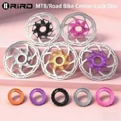 RIRO Center Lock Bremsscheibe 140mm/160mm Belüftet Wärmeableitend Leise Leichtgewichtig CNC-gefräst für E-Bike / Rennrad / MTB