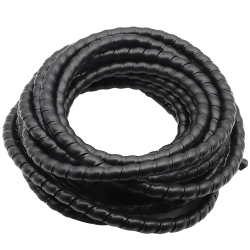 2 m lang, 8/10/12 mm Kabelschutzhülle, spiralförmig umsponnen, flexibler Draht-Organizer, Isolierhülse, Drahtwickelschutz