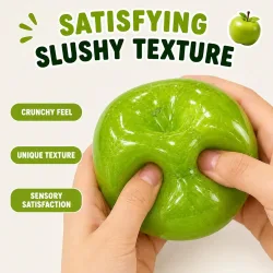 Superweiche quadratische Fidget-Spielzeuge ? Quetschbares Apfel- & Honigkäse-Quetschspielzeug, transparentes Frucht-Quetschspielzeug, lustiges Anti-Stress-Sensorikspielzeug für