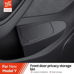 YZ für Tesla Model 3Y Juniper Highland Seitentür Mülleimer Mülleimer Mülleimer mit Abdeckung, Aufbewahrungsbox Organizer Zubehör