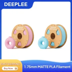 DEEPLEE 2 kg mattes PLA-Filament 1,75 mm 3D-Druck für FDM 3D-Drucker PLA Pink Deeplee Filament