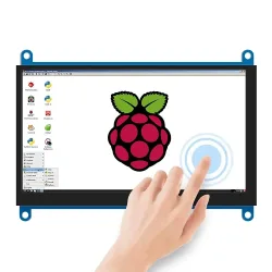 Treiberfreier tragbarer Raspberry Pi-Monitor, 1024×600 HD-Display, 7-Zoll-TFT-Touchscreen, Mini-HDMI-LCD-Monitor, zweiter Touchscreen für Gaming und DIY-Projekte
