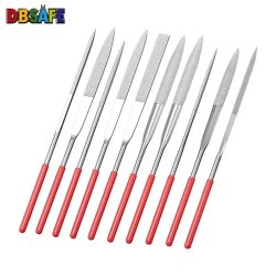 10-teiliges Diamant-Nadelfeilen-Set, 3 x 140 mm, Mini-Nadelfeilen-Set für Stein, Glas, Metall, Schnitzerei, Handwerk, Handwerkzeuge, Nadelfeilen-Set