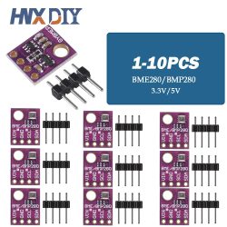 1-10 Stück BME280 BMP280 5 V 3,3 V Digitalsensor Temperatur Luftfeuchtigkeit Luftdruckmodul I2C SPI für Arduino