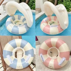 Rooxin Schwimmring Aufblasbarer Schwimmsitz Schwimmreifen Strand-Wasserspielzeug