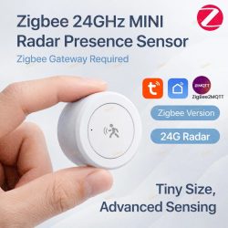 Zigbee 24G MMWave Anwesenheitssensor Mikrowellen-Radar Bewegungsmelder Smart Home Kompatibel mit Zigbee2MQTT TUYA APP