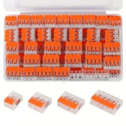 Schnellverbinder, DIY-Kabelstecker (28?12 AWG), 2/3/4/5 Anschlüsse, steckbarer elektrischer Anschlussklemme, Mini-Kabelklemme