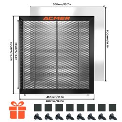 ACMER Laserschneid-Waben-Arbeitstisch für CO2- oder Diodenlasergravur-Schneidemaschine 300 x 300/330 x 330/400 x 400/440 x 440 x 22 mm