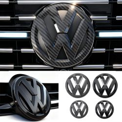 Auto Frontkühlergrill-Emblem-Abdeckung Heckklappen-Aufkleber für VW GTI Polo Golf MK6 MK7 MK8 Passat Tiguan Arteon Touareg Taigo