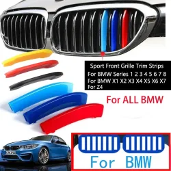 3Pcs Kühlergrill Trim Streifen Für BMW Serie 1 2 3 4 5 6 7 8X1 X2 X3 X4 X5 X6 X7 Z4 E46 E90 F30 E60 E81 F20 F45 F36 F10 F48 F25