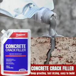 Elastischer Grauer Beton-Fugendichtstoff 350/500ML Alterungsbeständiger Wetterfester Zement-Bodenfugen-Reparaturkleber