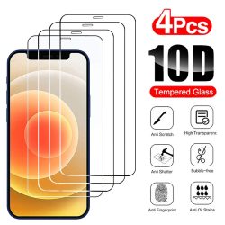 2/4Pcs Volle Abdeckung Glas Für iPhone 11 12 13 14 15 16 Pro Max 16E iPhone X XR Xs Max 6s 7 8 14 15 16 Plus Gehärtetes Glas