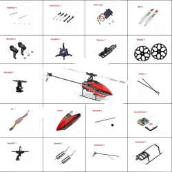Original Wltoys XK K110S RC Hubschrauber Teile Zubehör Bürstenlosen Motor Klinge Getriebe Baldachin ESC Update 2G Servo Für V977 teile