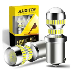 AUXITO 2 Stücke P21W LED Weiß Canbus Kein Fehler 1156 BA15S LED Rückfahrlicht DRL für Skoda Octavia 3 Fiat 500 Audi Ford Focus 2 VW