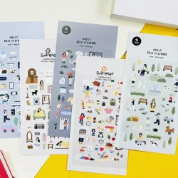 Koreanische Import Suatelier Reise Hause Leben Studie Freund Aufkleber Scrapbooking Diy Journaling Tagebuch Schreibwaren Aufkleber Schule Geschenk