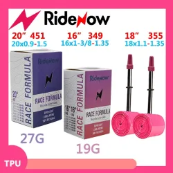RideNow TPU Faltbarer Fahrradschlauch 20' 451 16' 349 18' 355x0.9 1/1-8 1-3/8 1.35 1.5 1.4 1-1/4 BMX Fahrradreifen Pneu Aro