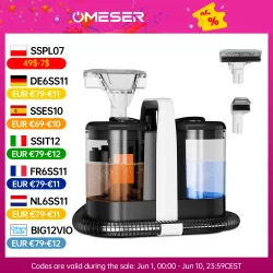 OMESER W07 15KPa Tragbare Teppichreinigermaschine 600W Polsterreiniger Haustier Spezialfleckenreiniger Leistungsstark für Sofa Autositz