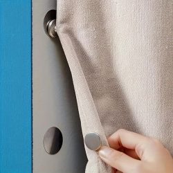 Moderner Magnethaken aus Metall, geeignet für Vorhänge ? einfach zu installierende, an der Wand montierte Magnetschnalle