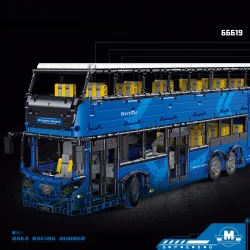 2692-teiliger Doppeldecker-Bus Baukasten Modulares Blaues Stadt-Fahrzeugmodell Technische Bausteine Ideen Spielzeug für Erwachsene Geschenke