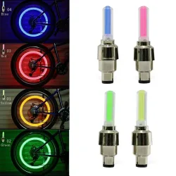 2Pcs Fahrrad Lichter Motion Sensor Led-leuchten mit Batterien für Road MTB Mountainbike Reifen Reifen Ventil Kappe Fahrrad zubehör