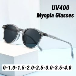 Kleine Rahmen Runde Myopie Sonnenbrille Retro Marke Designer Sonnenbrille UV400 Shades Brillen Männer Brille Dioptrien 0 Bis -4,0