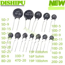 NTC-Thermistor/Negativ-Temperaturkoeffizientenwiderstand 3D-15 5D-7 5D-9 5D-11 5D-13 5D-15 5D-20 5D-25 8D-9 8D-20 10D-9 10D-9 10D-25 16D-9 16D-20 20D-20 33D-7 47D-20 15P 100Ohm 16P