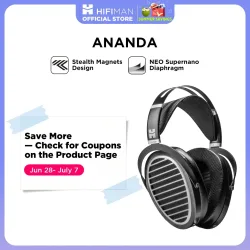 HIFIMAN Ananda Stealth Magnet Open-Back Over-Ear-Planar-Magnet-HiFi-Kopfhörer in voller Größe