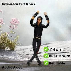 HOT Anime Michael Jackson Cosplay Requisiten-Puppe Plüsch-Stoffpuppe Raumdekoration Abstrakte Gelenkbewegliche Requisiten Geschenk