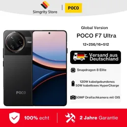 Globale Version POCO F7 Ultra Snapdragon 8 Elite Handy Smartphone 6,67 Zoll AMOLED-Display 50MP Triple-Kamera 5300mAh 120W HyperCharge POCO Handy