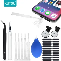 NONE, KUTOU Staubstecker Typ C Handy-Reinigungsset für iPhone Samsung Huawei Handys Staubdichtes Reinigungsbürsten-Set iPhone-Reiniger