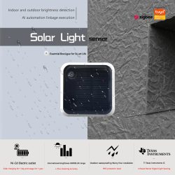Tuya Zigbee Solar Licht Sensor Wasserdicht IP65 Outdoor Helligkeit Erkennung Echtzeit Helligkeit Sensor Einfach Zu Installieren