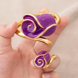 Armbänder Damen Trend 2026 Marken-Schmuck Luxus-Qualität Schmuckset Blumen-Armband und Ring Hypoallergen und Wasserfest Geschenke