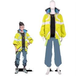 Spiel Anime David Martinez Luti Punk Cosplay Kostüm Jacke Party Halloween Cosplay Kostüm 20 und 77 Punk