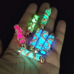 5 Stück, leuchtender Anhänger, Spiraldrache, goldener Drache, Schmuck, Halskettenzubehör, geeignet für die DIY-Schmuckherstellung