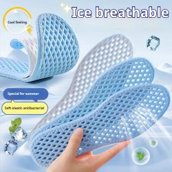 Mesh Atmungsaktive Einlegesohlen für Schuhe Männer Sommer Kühle Einlegesohle Füße Laufen Sport Dämpfung Schuhsohle Memory-schaum Schuhe Pads