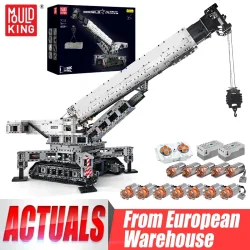Mould King 17002 Technisches Auto-Spielzeug Das MOC-10123 RC Motorisierte Kranfahrzeug Liebherr LTR 11200 LKW-Modell Bausteine Kindergeschenke