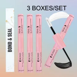 Wimpernbindung und Versiegelung, 10 ml, individueller Wimpernkleber und Versiegelung, superstarker Halt, Wimpernverlängerung und Wimpernkleberentferner, 5-ml-Pinzetten-Set