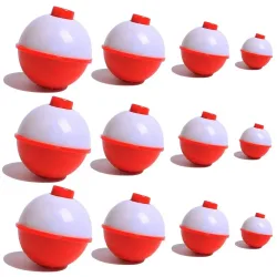 7 Stücke Angeln Float Angeln Bobbers Snap auf Runde Bobbers für Angeln Push Button Bobbers Schwimmt 0,5-2,5 zoll Boje Schwimmt
