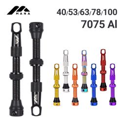 MANA 1 Paar Fahrrad-Presta-Ventil 40/53/63/78/100 mm 7075 Aluminiumlegierung für Tubeless Road/MTB/Gravel Bike-ELITEWHEELS Ventil