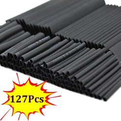 127 Stück 7 Größen Set Schrumpf schlauch verhältnis antik Schrumpf schlauch Kabel umwickel Sortiment Isolation schutz rohr