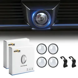 4 Stück Auto-Kamera-Schutzabdeckung mit 2 Stück Autohaken Universeller Auto-Kamera-Objektivschutz Rückfahrkamera-Abdeckung