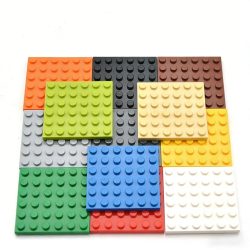 20 Stück 3958 Kleine Grundplatte 6x6 Noppen MOC Kreative DIY Bausteine Ziegel Zusammenbaubare Konstruktionsspielzeuge für Kinder