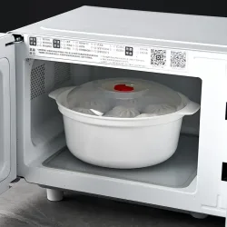 Mikrowellengeeignete Spezialbox für Erhitzte Suppe, Reis, Dampfgarer mit Deckel, Umweltfreundliches Lebensmittelechtes Küchenwerkzeug