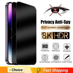 1-2Pcs Volle Abdeckung Privatsphäre Screen Protector Für IPhone 16 15 13 11 14Pro Max Anti-spion gehärtetem Glas Für iPhone X XS Max XR Glas