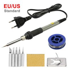 60W Einstellbare Temperatur Elektrische Lötkolben Schweißen Eisen Rework Station Wärme Stift Tipps DIY Reparatur Werkzeug