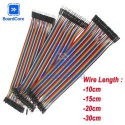 40-poliges Dupont-Draht-Set, Stecker auf Stecker + Stecker auf Buchse und Buchse auf Buchse, 10 cm/20 cm/30 cm Überbrückungsdraht, Dupont-Kabel für Arduino