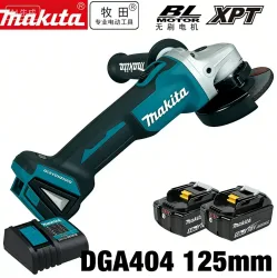 2026 Makita DGA404 125mm Winkelschleifer Staub- und Wasserresistentes Elektrowerkzeug für Metall- und Betonschneiden 18V Akku-Pack