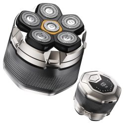 Sweker Head Rasierer für Glatze Männer, magnetischer Elektrorasierer für Männer, IPX7 wasserdicht, wiederaufladbar, Bartrasierer