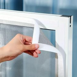 Sommer mücken sichere Tür-und Fenster gitter, erhältlich in verschiedenen Größen (weiß)