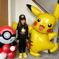 Riesige Pokémon-Themen-Folienballons Geburtstagsparty-Dekoration für Kindergeburtstag Geschenk-Favors Fotobox Babyparty-Ballon